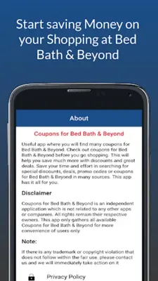 Coupons for Bed Bath & Beyond android App screenshot 0